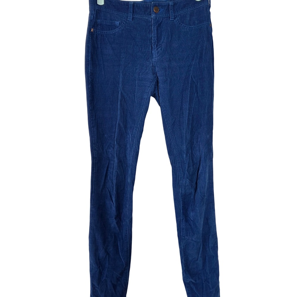 Pilcro Womens 25 Navy Blue Corduroy Pants Straight Leg 5 Pocket